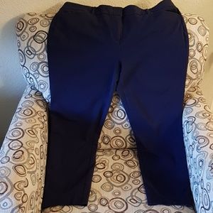New York & Company navy slim ankle stretch pants